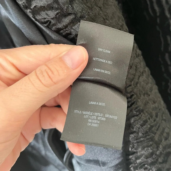 Tahari Jacket Women's 1X Black Soft Crushed Velvet Draped Open Front Mob Wife - Picture 6 of 9